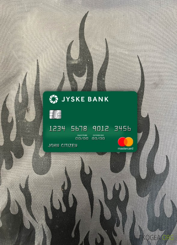 Danemark Jyske Bank mastercard photolook recto